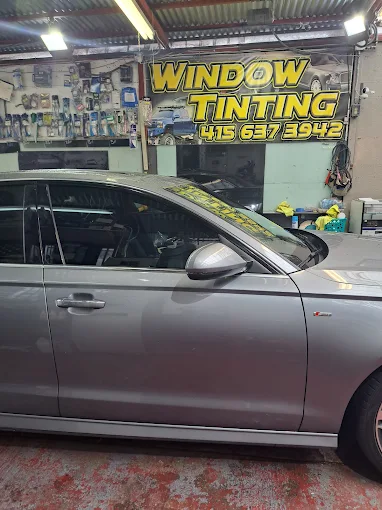 Window tinting service at North Bay Window Tint and Audio in San Francisco